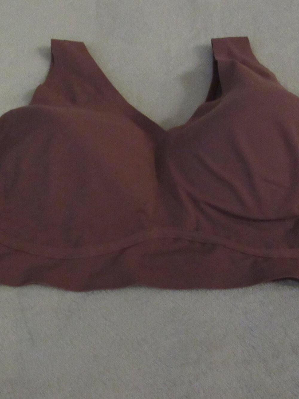 True & Co PinkPull Over Bra Size Large USED